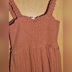 Roxy Burnt Orange Textured Dress